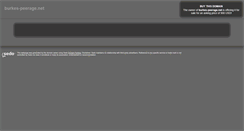 Desktop Screenshot of burkes-peerage.net